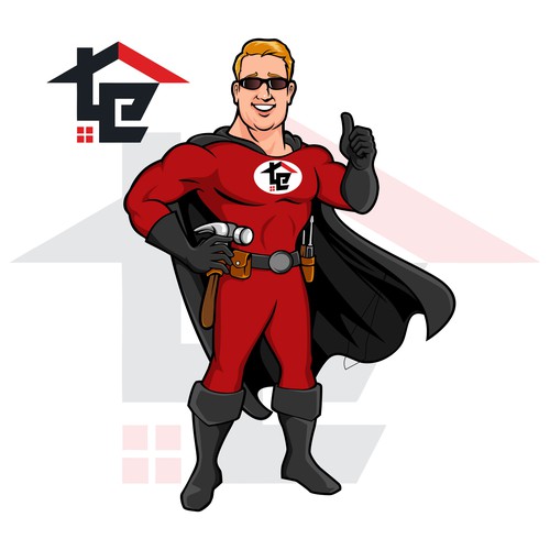 Captain Rooftop Protector of home exteriors Design von brint'X