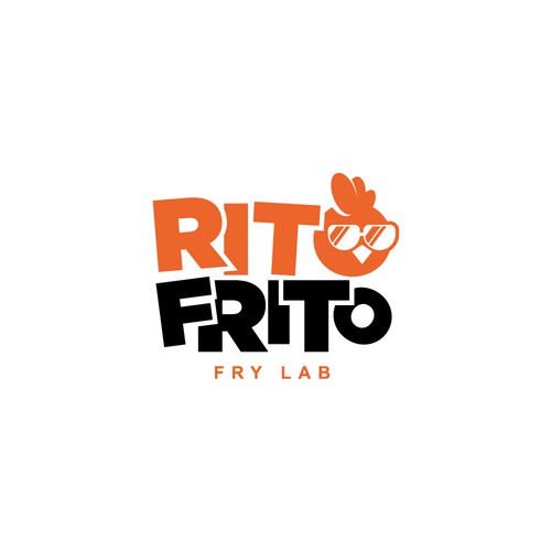 Fried Chicken Restaurant Logo RITO FRITO Design by CU4TRO ™