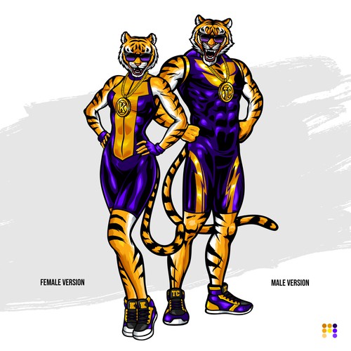I need a Marvel comics style superhero tiger mascot. Design von Trafalgar Law