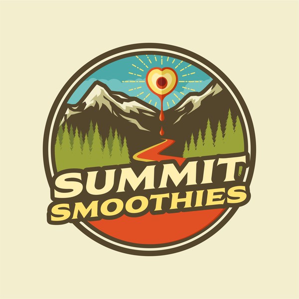 Winning logo for Summit Smoothie & Cafe