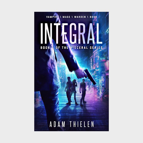 Create an irresistible cover for a fantasy cyberpunk novel (book 1 of 4) Design by Lsmyang