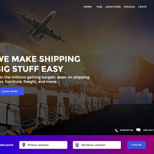 Home Page Website Design Design by Aditya Pradana