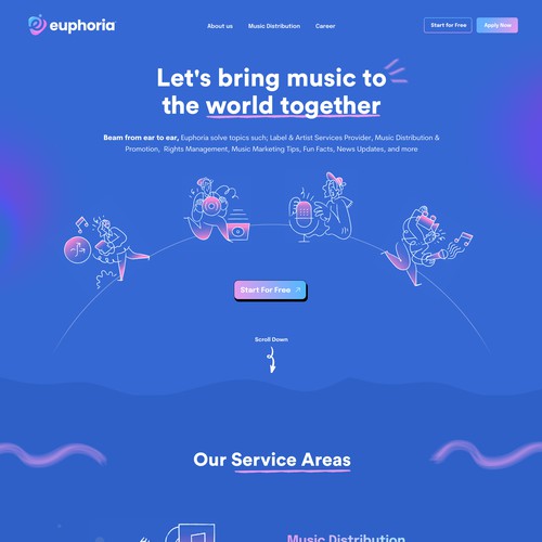 Web page design contest entry by Javier Milla