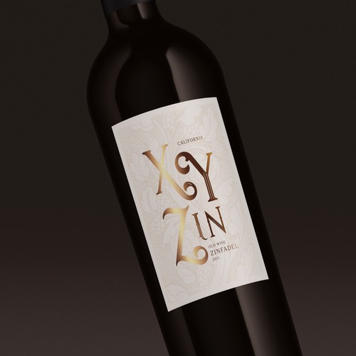 Gothic Old Vine Zinfandel Wine Label-ontwerp door sam2021