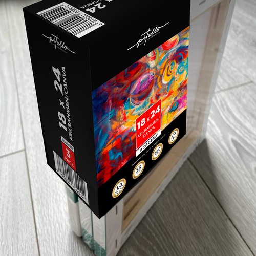 Clean, Professional, Not Boring Packaging Design For Canva Panels (artist material company) Design by Creativedzine