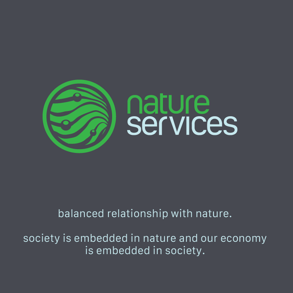 Design realizzato da enan+grphx intitolato "nature services"