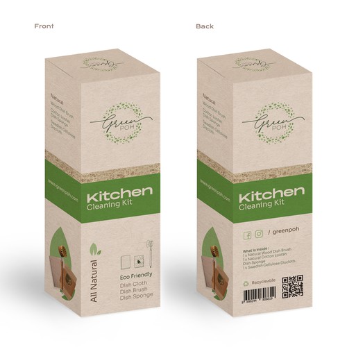 Package designer needed for a minimal, modern, fun, package for natural cleaning supplies Design by alptekincanatar