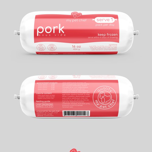 Premium Fresh Dog Food Design by Totoya