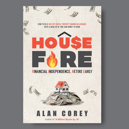 Eye-catching BOOK COVER with REAL ESTATE and EARLY RETIREMENT focus Design by Songv™