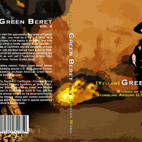 Design di book cover graphic art design for Yellow Green Beret, Volume II di hellopogoe