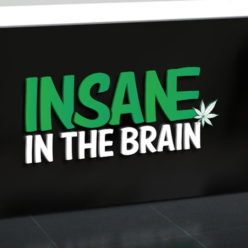 CBD Weed Marihuana Insane In The Brain SUPER CONTEST GOLD GUARANTED WINNER Design by #hello Dey!