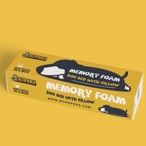 High Grade Memory Foam Dog bed Product packaging contest