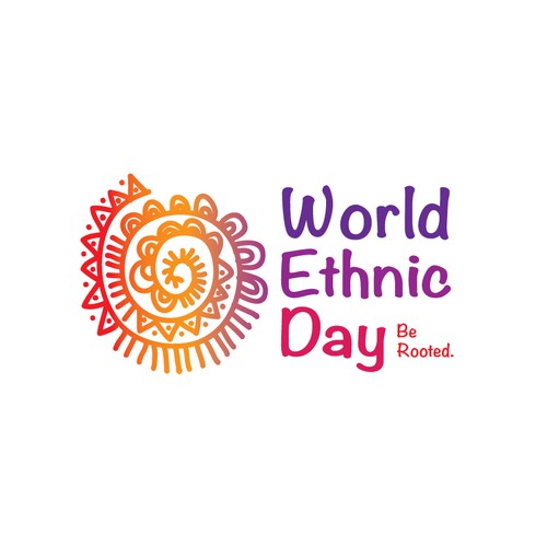 Logo for World Ethnic Day to celebrate ethnic cultures of the world-ontwerp door M&T