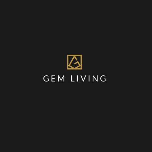 Geometrical, minimalist, modern brand design for Gem Living Design by rayhanabir ™