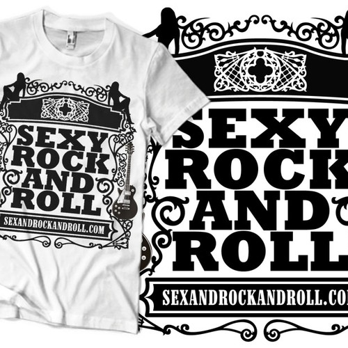 T shirt design for SEX and ROCK  and ROLL. com