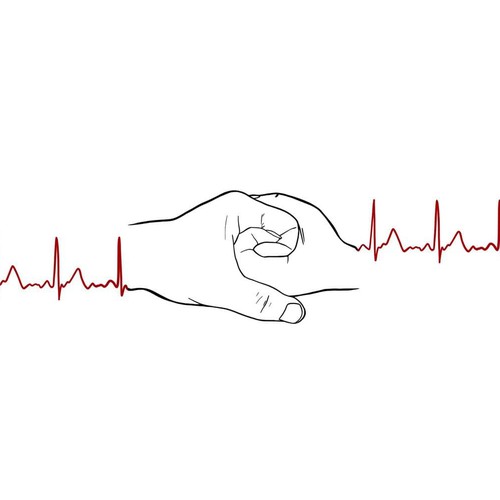 Tattoo of interlocked hands - symbolic of connection Design by DesignBogdan