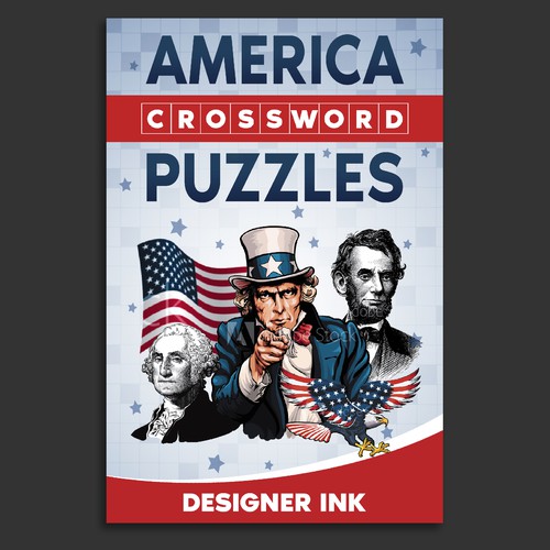 America Crossword Puzzles. Patriotic, Americana, Simple, Basic Design by Anastasia Brenych