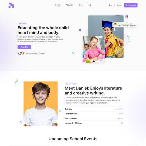 Web page design contest entry by Technology Wisdom