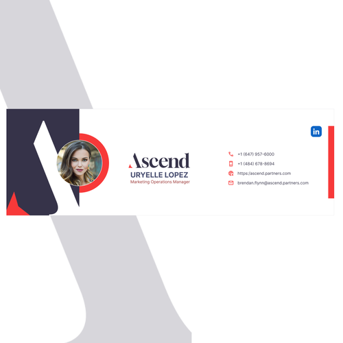 Ascend Partners New Branded Email Signature Design by Imti@z