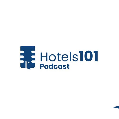 Create a logo for a podcast called - Hotels 101 - incorporate a hotel in the logo Design by Hybrid Studios