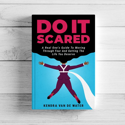 "Bold, Bestselling Book Cover Wanted for “Do It Scared” | Modern, Fearless & Unexpected" winning T-shirt