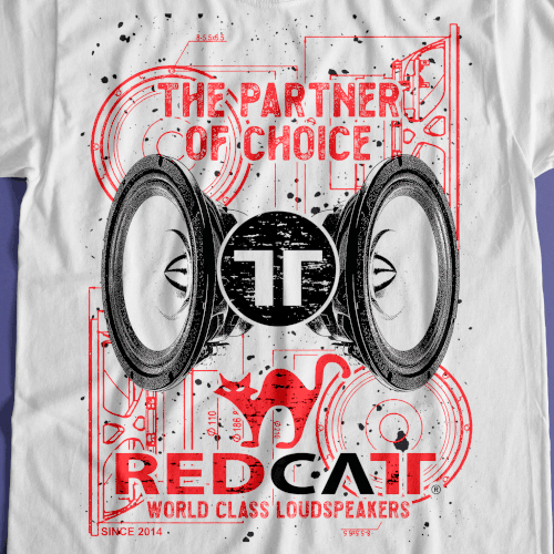 T-shirt design for audio brand Design by Graphics Guru 87