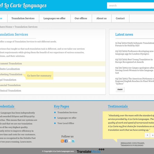 Help A La Carte Languages with a new website design Design por Soleil_07