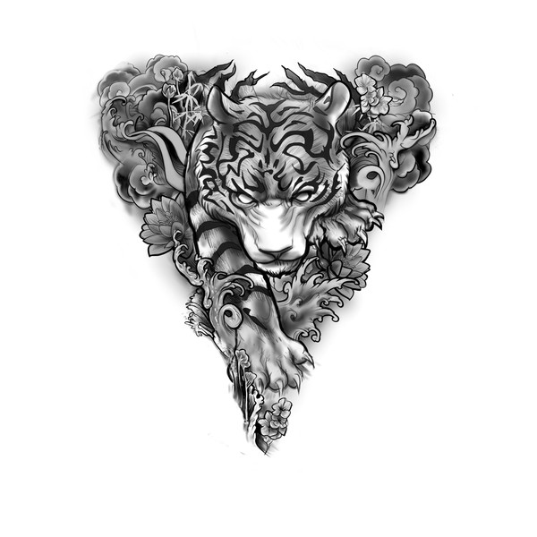 Illustration, Hand drawn, Custom Tattoo Design