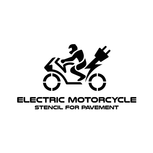 Stencil Design for Electric Motorcycle Charging Location Design by ryART