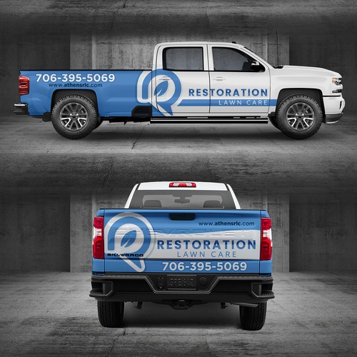 Growing lawn care company needs the first of many new vehicle wraps. Design by Iryna S