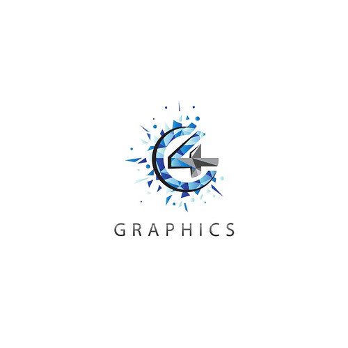 Geometric, modern, inspiring, powerful logo for my graphic design company C4 Graphics located in Colorado Design por totovas