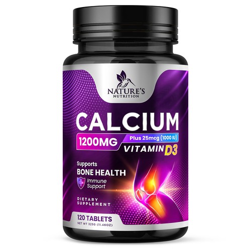 Calcium Plus Vitamin D3 Design Needed for Nature's Nutrition Design by Davi Giolo ★