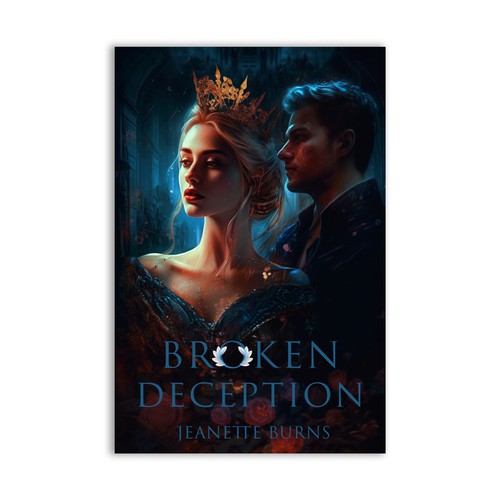 Book cover design for a novel called Broken Deception Design by SamArt❄️