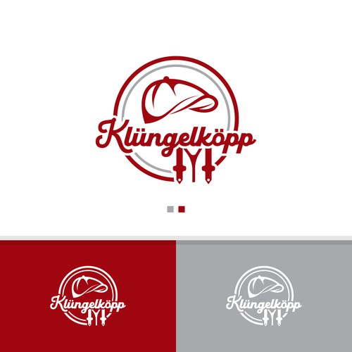 Modernes Bandlogo für professionelle Band mit Schlägerkappen als CI Design by MotionPixelll™