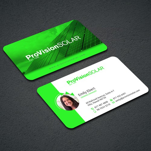 Design Solar Business Cards por dkuadrat™