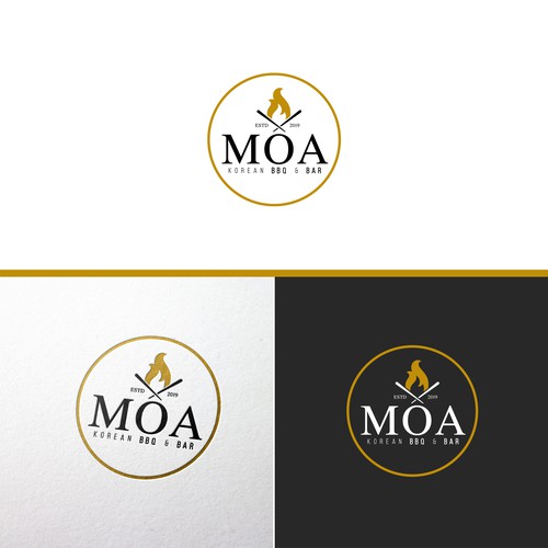 Korean BBQ & Bar Logo Design Design by BRANDWER
