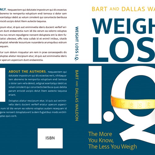 Design a creative and simple cover for weight loss book Design by TeaBerry