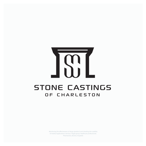 "Eye catching, distinctive but simple logo to highlight custom made concrete products" Design by gotchagraphicsdotcom