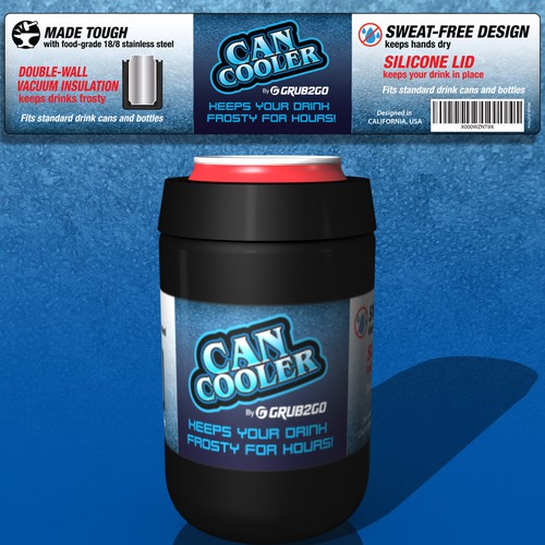 Design a Label for a Stainless Steel Can Cooler Product label contest