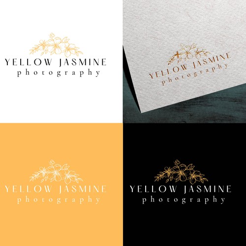 Yellow Jasmine Photography Logo Design Design réalisé par aybikekcbs