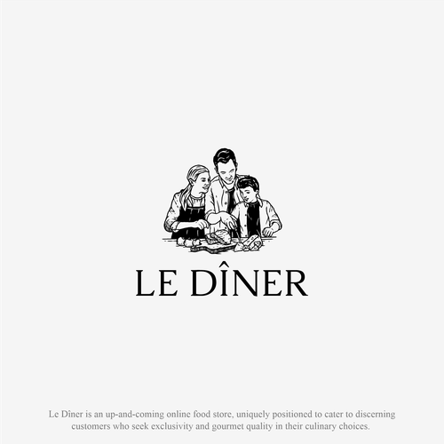 Create the Signature Identity for 'Le Dîner' - A Gourmet Odyssey Awaits! Design by deer203A