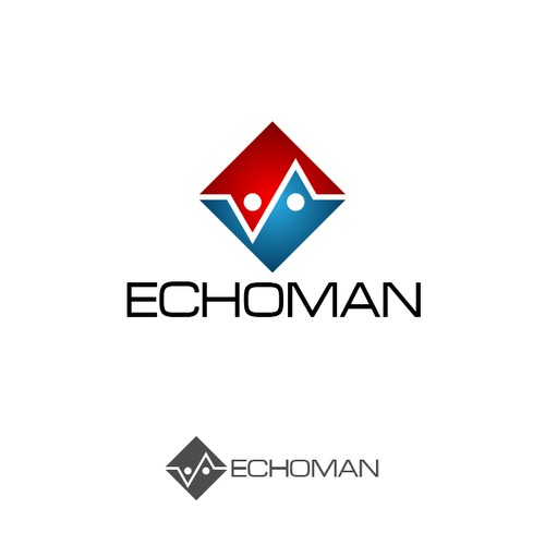 Create the next logo for ECHOMAN Diseño de Penxel Studio