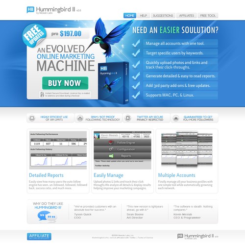 Web 2.0 Lander Page! Design von Gianna Studios