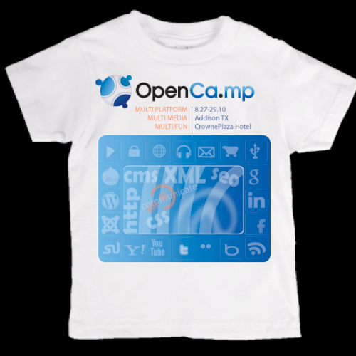 1,000 OpenCamp Blog-stars Will Wear YOUR T-Shirt Design! Design by Kanela