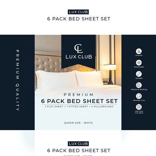 Design In-Store Packaging for Bed Sheets Design by ArtisteXz