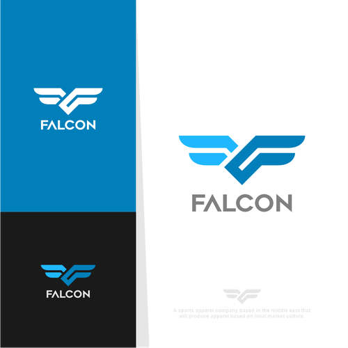 Falcon Sports Apparel logo Diseño de .ARTic.