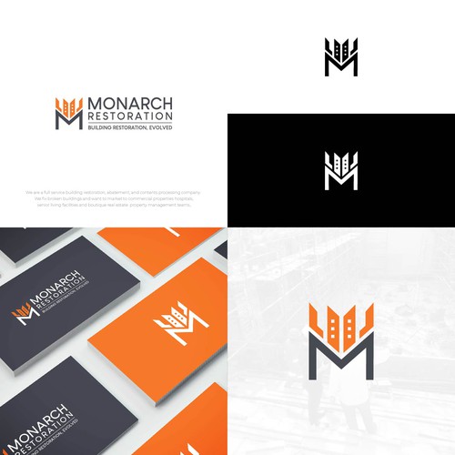 Design a modern clean logo package for a restoration company Design by Danny A