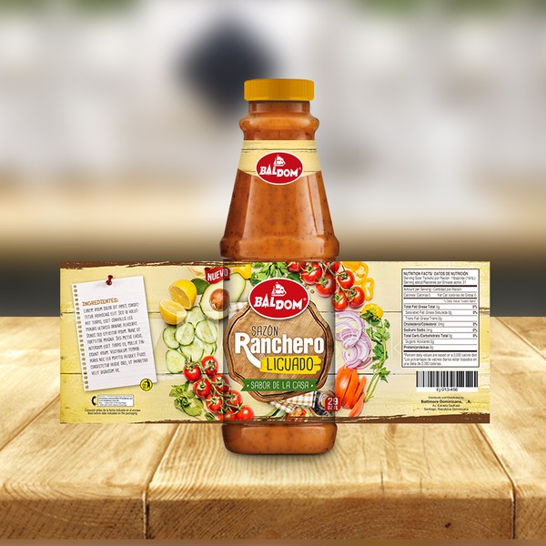 Diseño de IGD - Estudio ⭐️ titulado "Diseño de etiqueta - Sazón licuado"