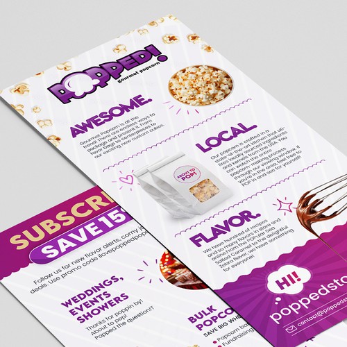 Designs | Updated Popcorn Rack Card | Postcard, flyer or print contest