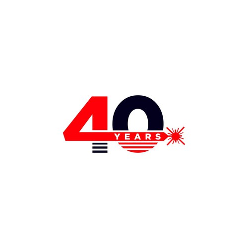 Looking for a modern, expressive 40 years jubilee logo Design by nov's